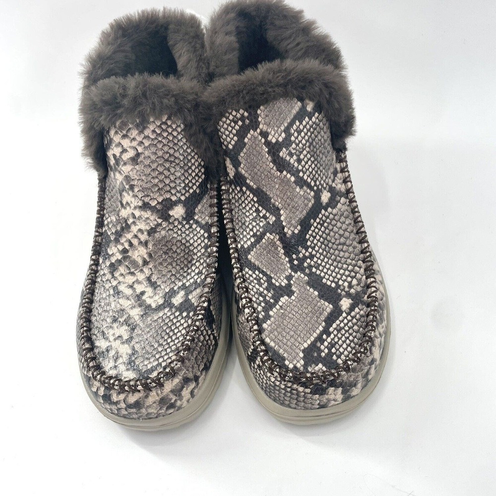 Hey Dude Womens Denny Shoes Python Stretch Fabric Slip On Comfort Booties Sz 6 - Picture 2 of 5